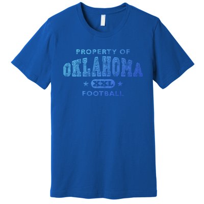 Property Of Oklahoma Football Xxl Gift Premium T-Shirt