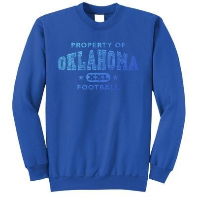 Property Of Oklahoma Football Xxl Gift Tall Sweatshirt