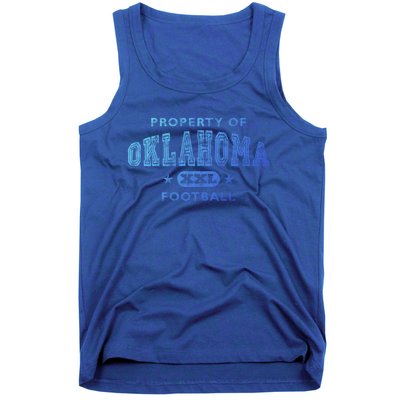 Property Of Oklahoma Football Xxl Gift Tank Top