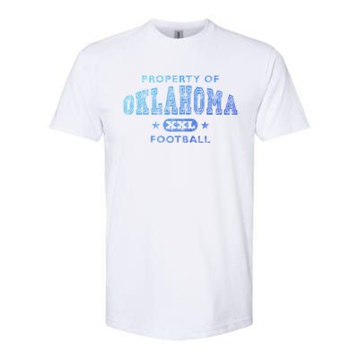 Property Of Oklahoma Football Xxl Gift Softstyle CVC T-Shirt