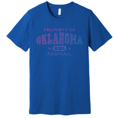 Property Of Oklahoma Football Xxl Gift Premium T-Shirt