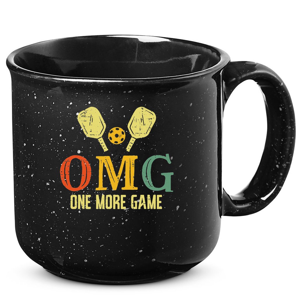 Pickleball Omg One More Game Pickle Ball Sports Women 15oz Campfire Ceramic Mug