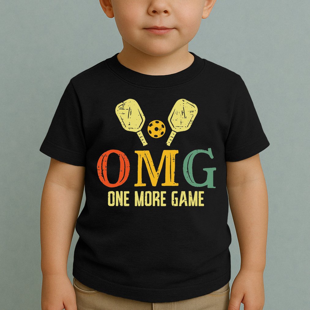 Pickleball Omg One More Game Pickle Ball Sports Women Toddler T-Shirt