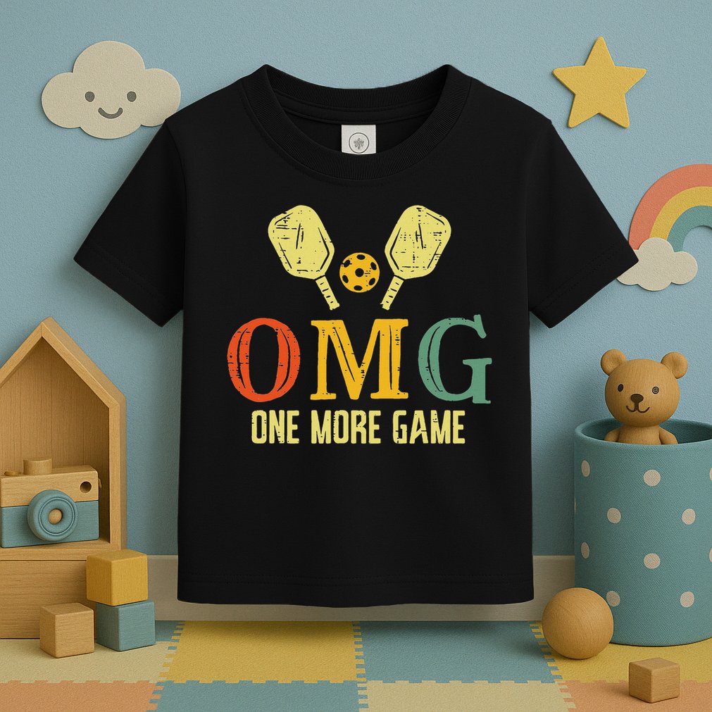 Pickleball Omg One More Game Pickle Ball Sports Women Toddler T-Shirt