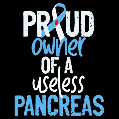 Proud Owner Of A Useless Pancreas Type 1 Diabetes Awareness T-Shirt