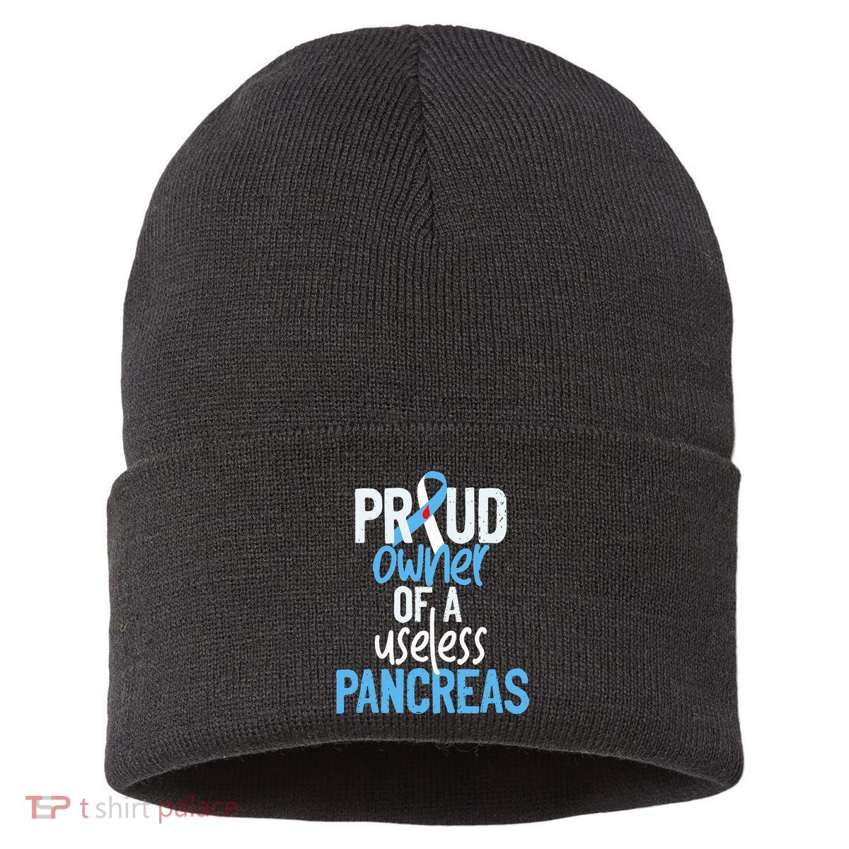 Proud Owner Of A Useless Pancreas Type 1 Diabetes Awareness Sustainable Knit Beanie