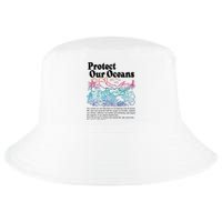 Protect Our Oceans Save Earth World Ocean Day 2024 On Back Cool Comfort Performance Bucket Hat