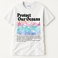 Protect Our Oceans Save Earth World Ocean Day 2024 On Back Tall T-Shirt