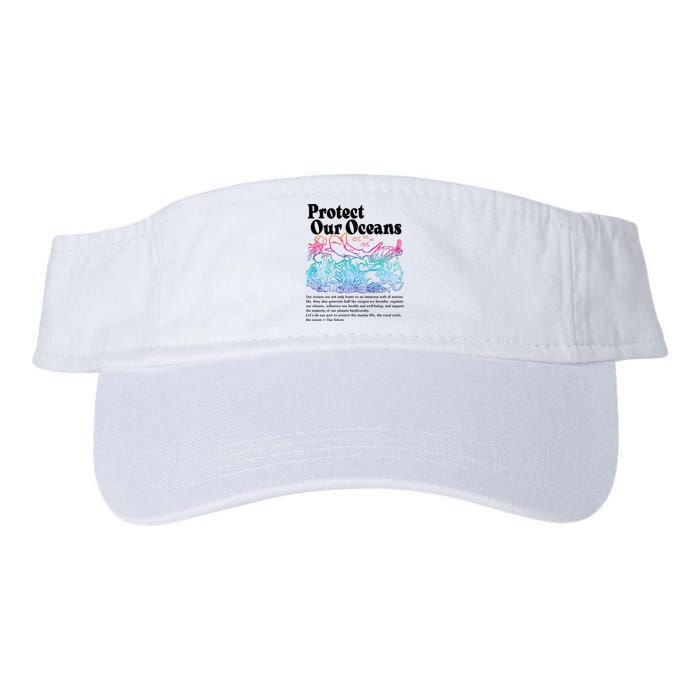 Protect Our Oceans Save Earth World Ocean Day 2024 On Back Visor