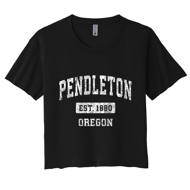 Pendleton Oregon Or Vintage Sports Crop Top