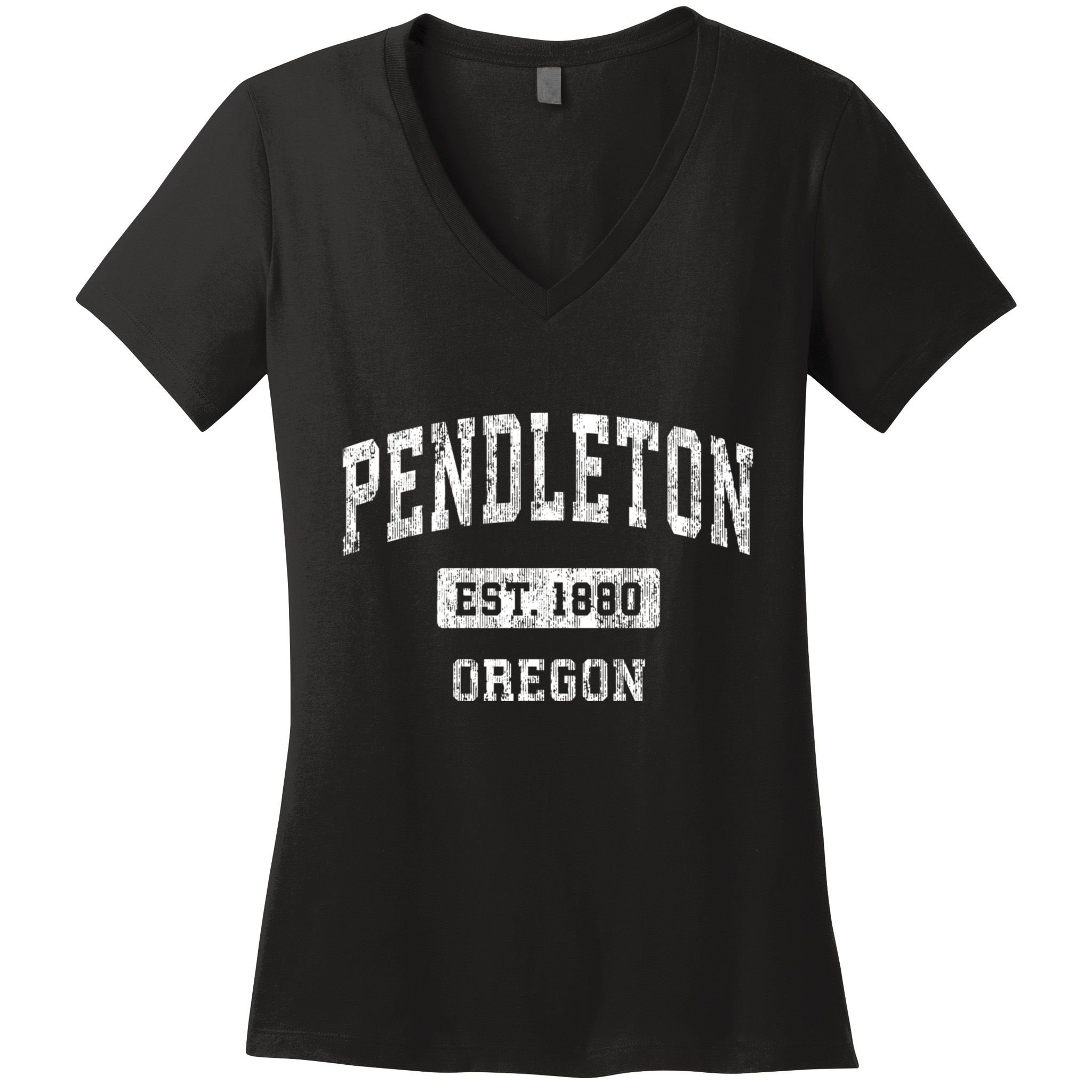 Pendleton Oregon Or Vintage Sports Women's V-Neck T-Shirt