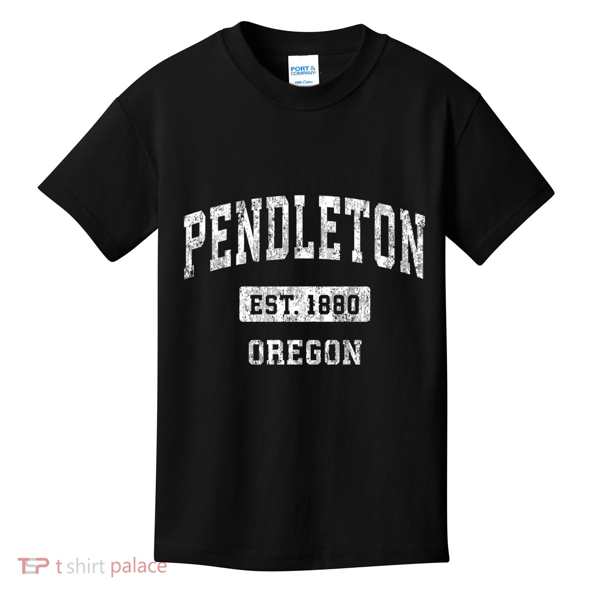 Pendleton Oregon Or Vintage Sports Kids T-Shirt