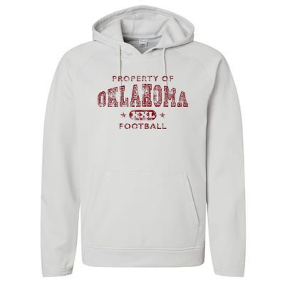 Property Of Oklahoma Football Xxl Performance Fleece Hoodie