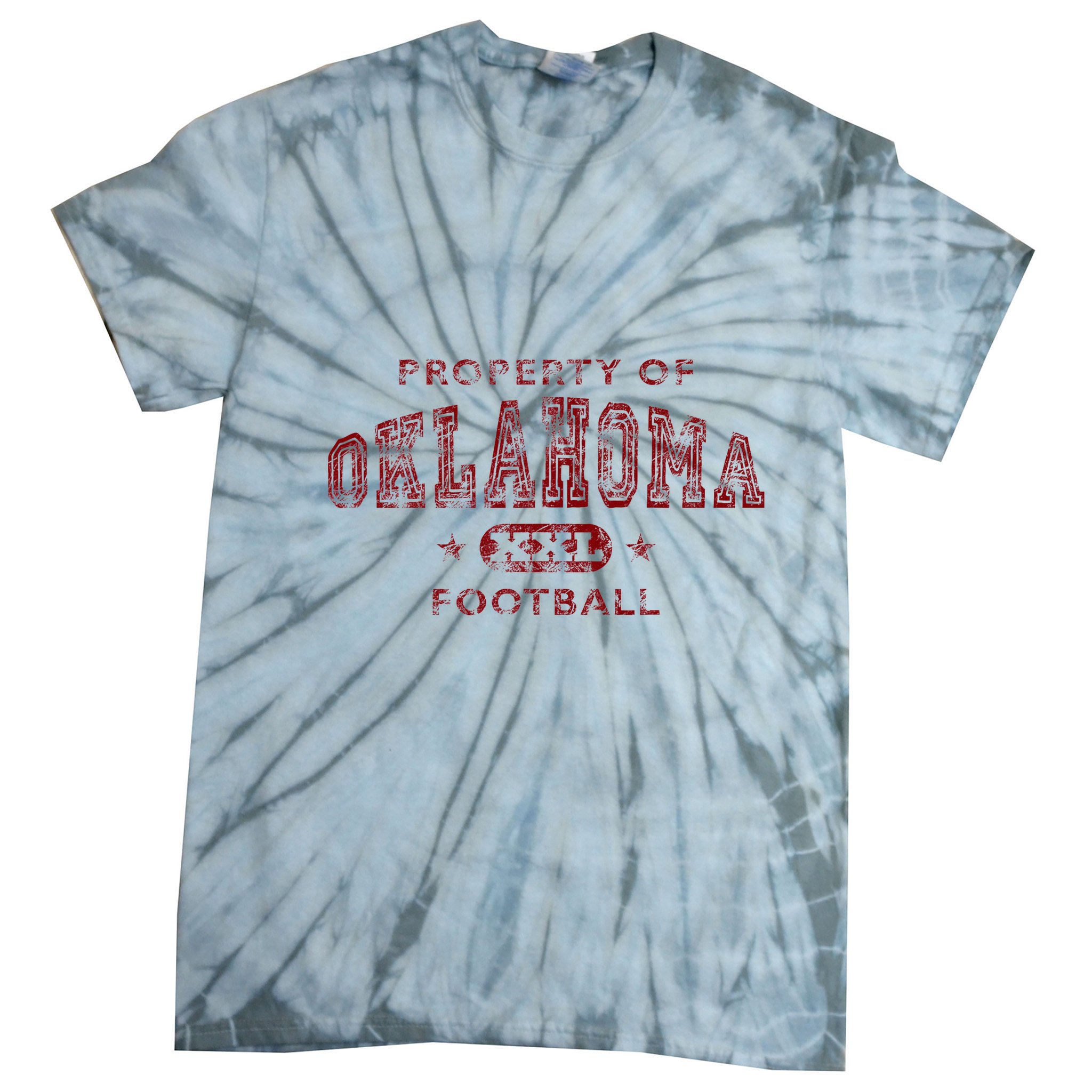 Property Of Oklahoma Football Xxl Tie-Dye T-Shirt
