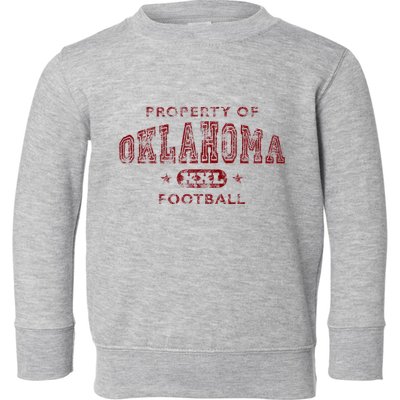 Property Of Oklahoma Football Xxl Toddler Sweatshirt