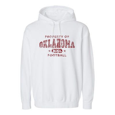 Property Of Oklahoma Football Xxl Garment-Dyed Fleece Hoodie