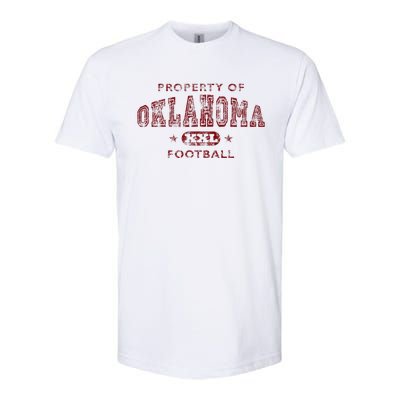 Property Of Oklahoma Football Xxl Softstyle CVC T-Shirt