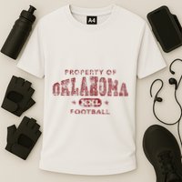 Property Of Oklahoma Football Xxl Cooling Performance Crew T-Shirt