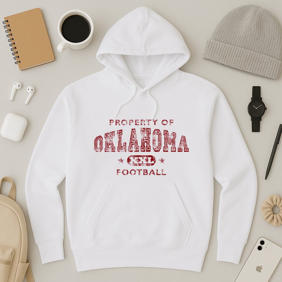 Property Of Oklahoma Football Xxl Hoodie