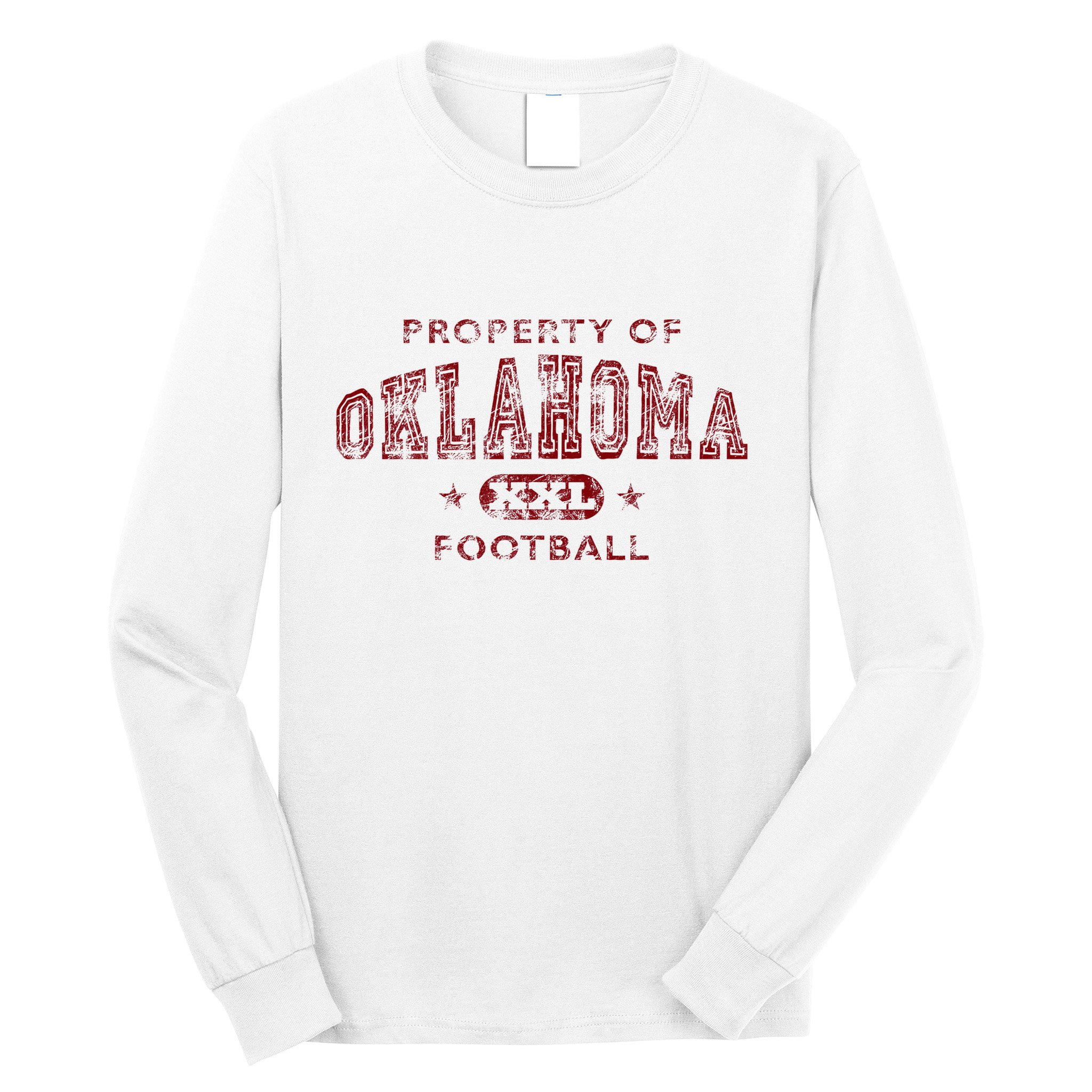 Property Of Oklahoma Football Xxl Long Sleeve Shirt