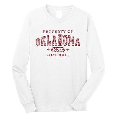 Property Of Oklahoma Football Xxl Long Sleeve Shirt