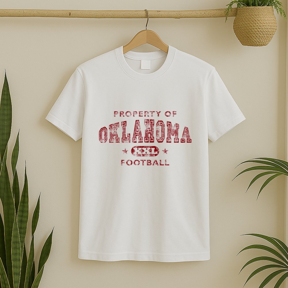 Property Of Oklahoma Football Xxl T-Shirt