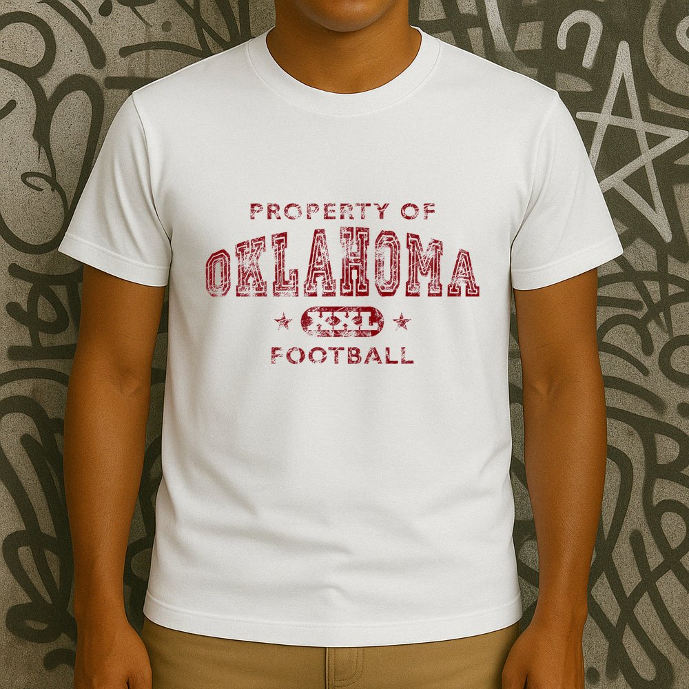 Property Of Oklahoma Football Xxl T-Shirt