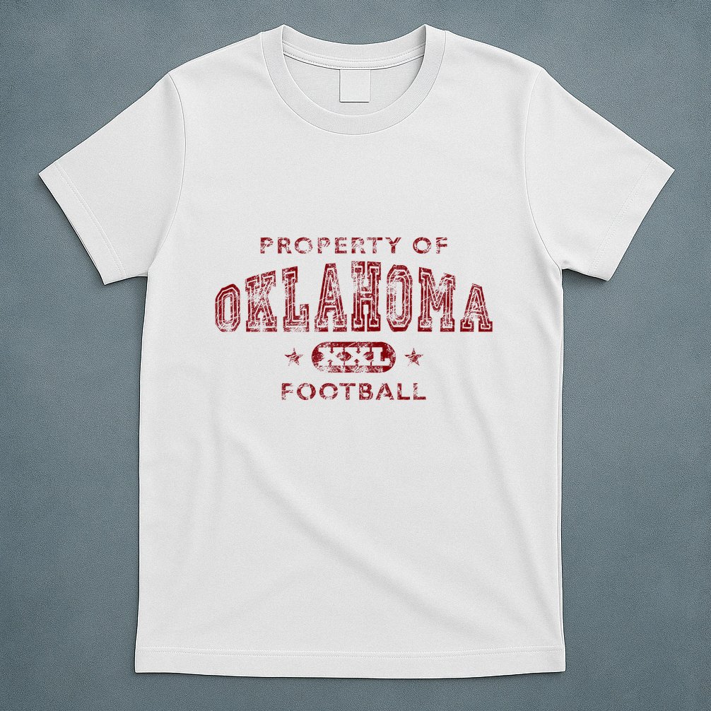 Property Of Oklahoma Football Xxl T-Shirt