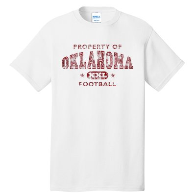 Property Of Oklahoma Football Xxl Tall T-Shirt