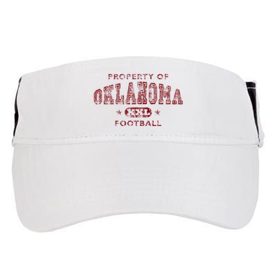 Property Of Oklahoma Football Xxl Adult Drive Performance Visor
