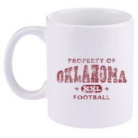 Property Of Oklahoma Football Xxl 11oz C Handle Ceramic Mug