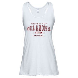 Property Of Oklahoma Football Xxl Ladies Essential Flowy Tank