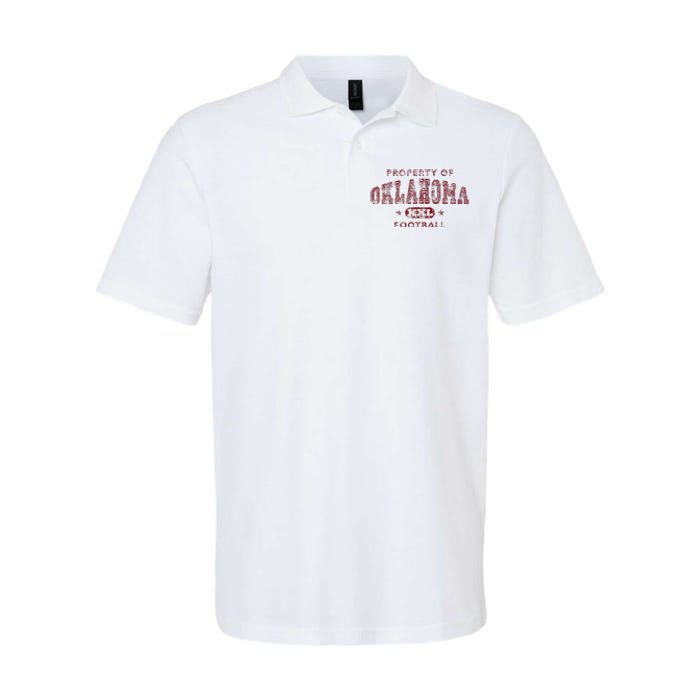 Property Of Oklahoma Football Xxl Softstyle Adult Sport Polo