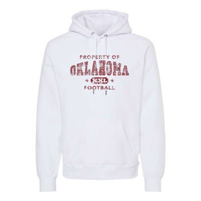 Property Of Oklahoma Football Xxl Premium Hoodie