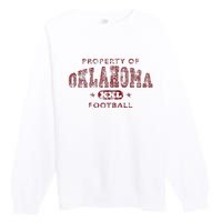 Property Of Oklahoma Football Xxl Premium Crewneck Sweatshirt