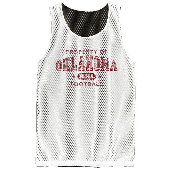 Property Of Oklahoma Football Xxl Mesh Reversible Basketball Jersey Tank