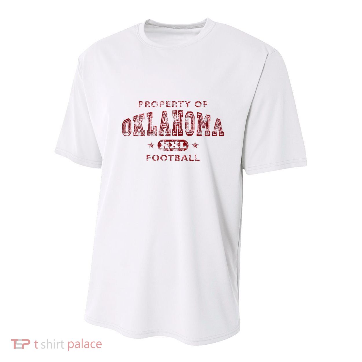 Property Of Oklahoma Football Xxl Youth Performance Sprint T-Shirt