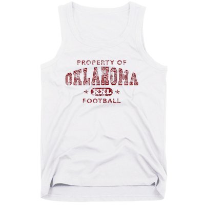 Property Of Oklahoma Football Xxl Tank Top