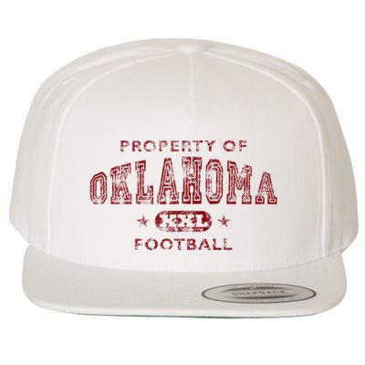 Property Of Oklahoma Football Xxl Wool Snapback Cap