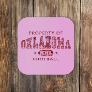 Property Of Oklahoma Football Xxl Coaster