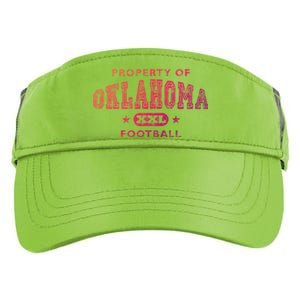 Property Of Oklahoma Football Xxl Gift Adult Drive Performance Visor