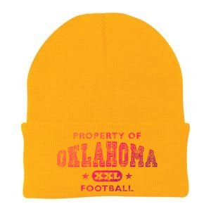 Property Of Oklahoma Football Xxl Gift Knit Cap Winter Beanie