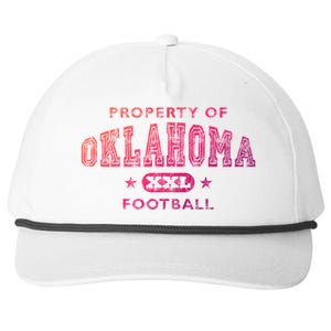 Property Of Oklahoma Football Xxl Gift Snapback Five-Panel Rope Hat