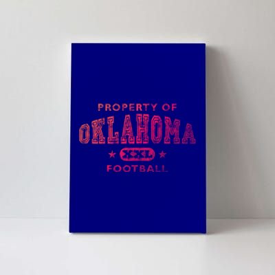 Property Of Oklahoma Football Xxl Gift Canvas