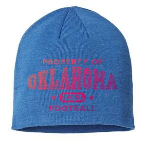 Property Of Oklahoma Football Xxl Gift Sustainable Beanie