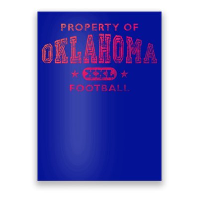 Property Of Oklahoma Football Xxl Gift Poster