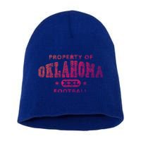 Property Of Oklahoma Football Xxl Gift Short Acrylic Beanie