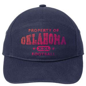 Property Of Oklahoma Football Xxl Gift 7-Panel Snapback Hat