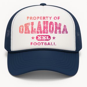 Property Of Oklahoma Football Xxl Gift Trucker Hat