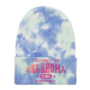 Property Of Oklahoma Football Xxl Gift Tie Dye 12in Knit Beanie